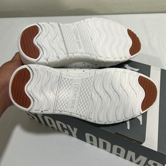 STACY ADAM BOYS SNEAKERS SA HALDEN WHITE Sz 5.5 NEW - Picture 4 of 8